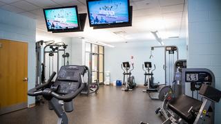 gym inside villiger hall, a first-year dormitory at saint joseph's university
