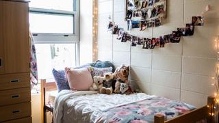 lafarge hall dorm room at saint joseph's university