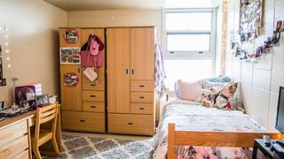 lafarge hall dorm room at saint joseph's university