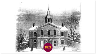 Illustration of Carpenters' Hall in Philadelphia