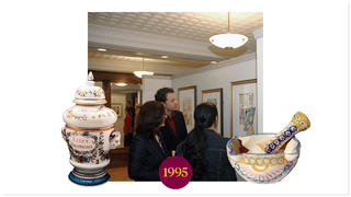 People inside the Marvin Samson Center for the History of Pharmacy