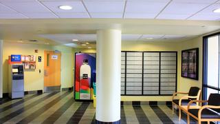 lannon hall lobby and mail room area