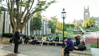 Students Meet in Group at Saint Joseph's University