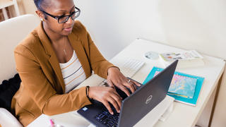 Online Learner Studying at Home Saint Joseph's University