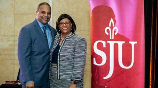 Doneene with her husband 