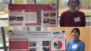 Deryk and Shayna at APS Mid-Atlantic Section Conference
