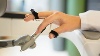 Occupational therapy machine at PCOM used on hand