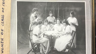 Women of PCP Class of 1916, lantern slide