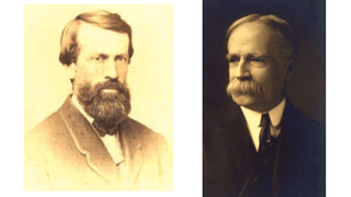 Photographs taken by Frederick Gutekunst of William Procter Jr. (left) and Joseph P. Remington (right)