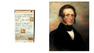 Circa 1821 exhibition: Receipt book, Philadelphia College of Pharmacy; Philadelphia, 1835-72 and William R. Fisher (d. 1842); oil on canvas, artist unknown; probably Philadelphia, 19th century