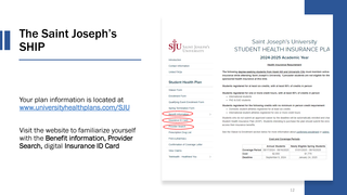 SJU SHIP Presentation Page 12