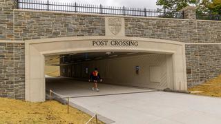Post Crossing seen from the Lower Merion entrance.