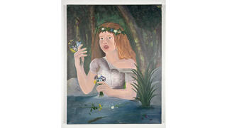 Student painting