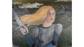 Student painting