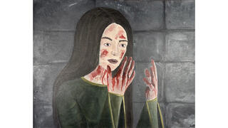 Student painting
