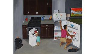 Student painting