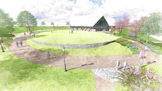 Rendering of Kelly Plaza remodel at Saint Joseph's University