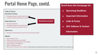 Health Portal Overview 8