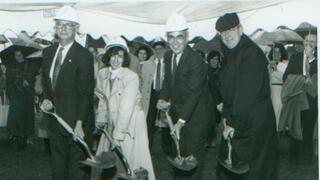 The groundbreaking for the Chapel of St. Joseph