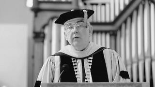 1994: Nicholas S. Rashford, S.J., and the choir during Convocation in the Chapel of St. Joseph, Oct. 6, 1994.
