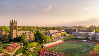 SJU Sunrise Aerial Shot