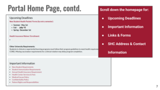 Health Portal Overview 7