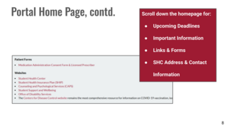 Health Portal Overview 8