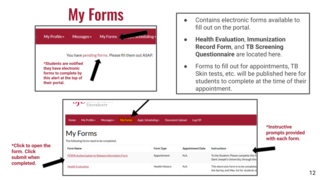 Health Portal Overview 12