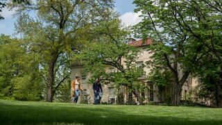 students at Barnes Arboretum