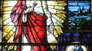 Sacred Heart Stained Glass Window