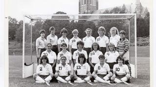 Group photo of women's field hockey team, 1978.