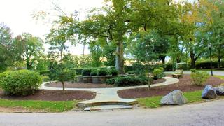 merion gardens front driveway in philadelphia, pa