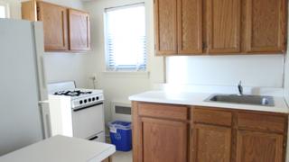 kitchen inside merion gardens apartments in philadelphia, pa