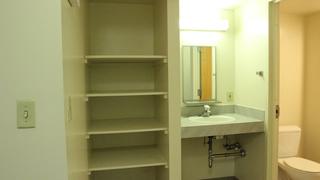 bathroom inside morris quad townhouses at saint joseph's university
