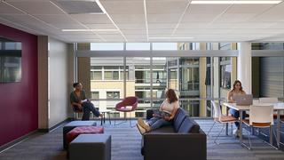 Floor lounge within the Living & Learning Commons.