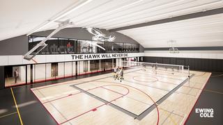 Fitness and Recreation Center multipurpose court.