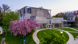 Drone image of Saint Joseph University chapel