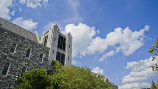 Outside of Mandeville Hall