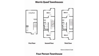 floor map of morris quad townhouses at saint joseph's university