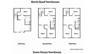 floor map of morris quad townhouses at saint joseph's university