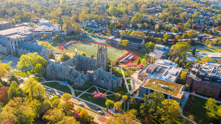 aerial shot of saint joseph's university