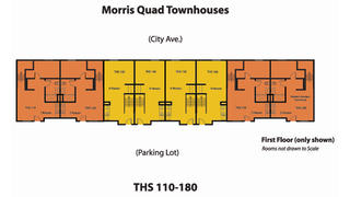 floor map of morris quad townhouses at saint joseph's university