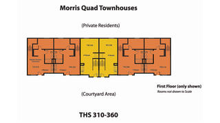 floor map of morris quad townhouses at saint joseph's university