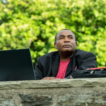 Adult Learner on Campus at Saint Joseph's University