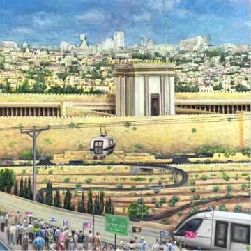 Imagined Third Temple in Jerusalem