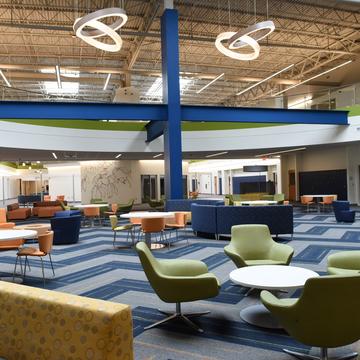Inside of a building on Saint Joseph's Lancaster campus