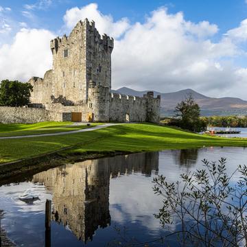 View of river and castle in Ireland