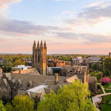 Aerial view of Saint Joseph's campus on Hawk Hill in Philadelphia