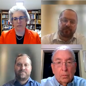 Dr. Langer, Dr. Sax, Dr. Ahrens, Rabbi Kronish