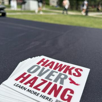 Hawks Over Hazing stickers